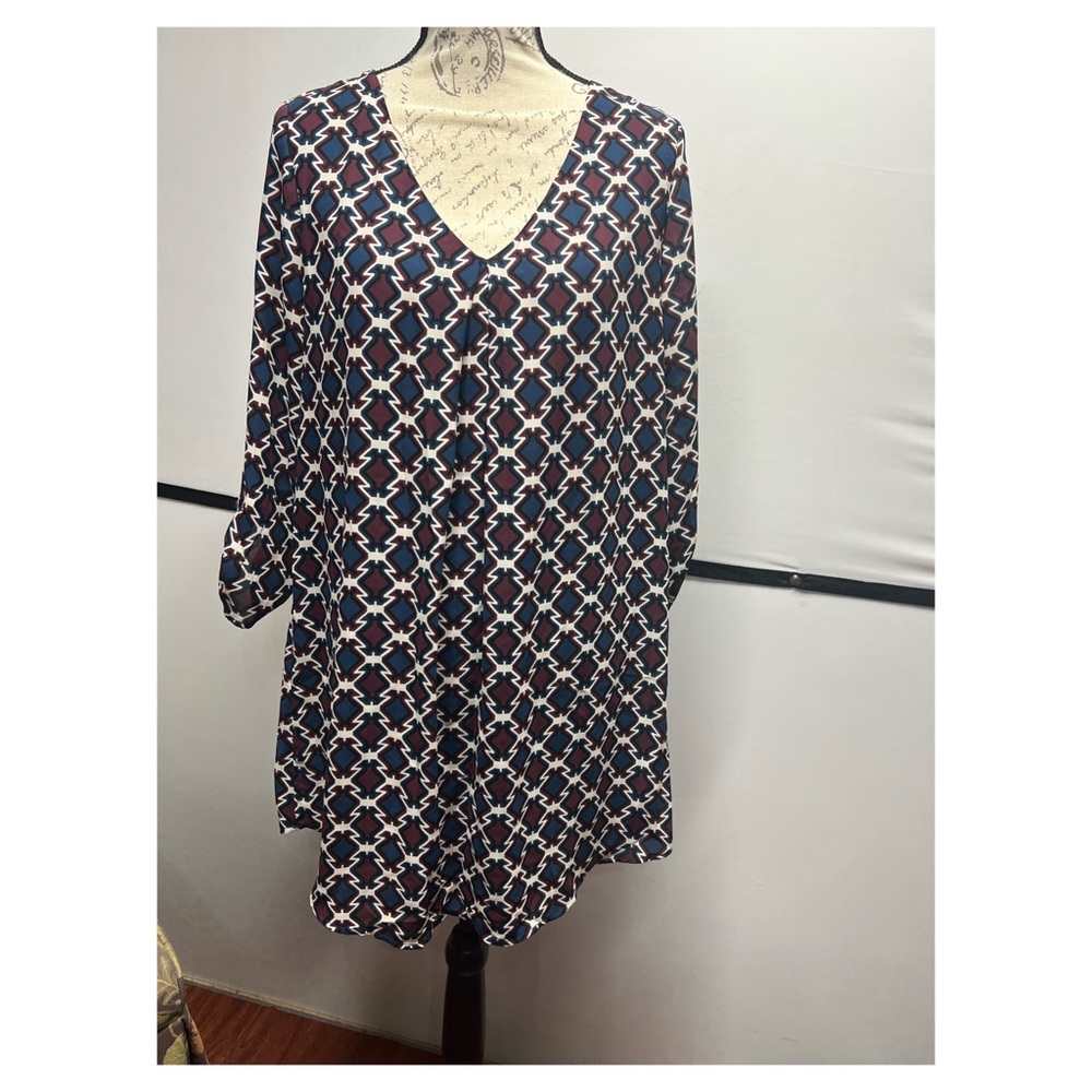 Lush 3/4 Sleeve Shift Dress #T751164